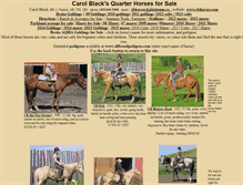 Tablet Screenshot of cbhorses.com